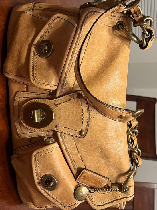 Coach Handbags - Coach Leigh legacy 65th anniversary camel vachetta vintage Y2K